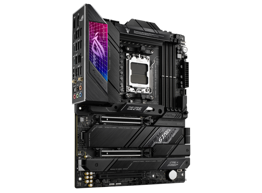 ASUS ROG STRIX X670E-E GAMING WIFI ATX Motherboard, AMD X670 Chipset, AM5 Socket ASUS ROG STRIX X670E-E GAMING WIFI ATX Motherboard, AMD X670 Chipset, AM5 Socket